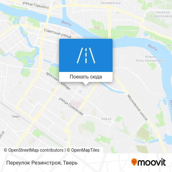 Карта Переулок Резинстроя