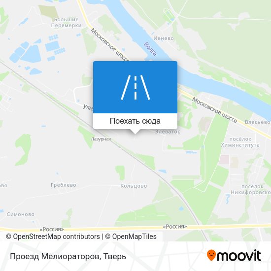 Карта Проезд Мелиораторов