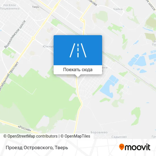 Карта Проезд Островского
