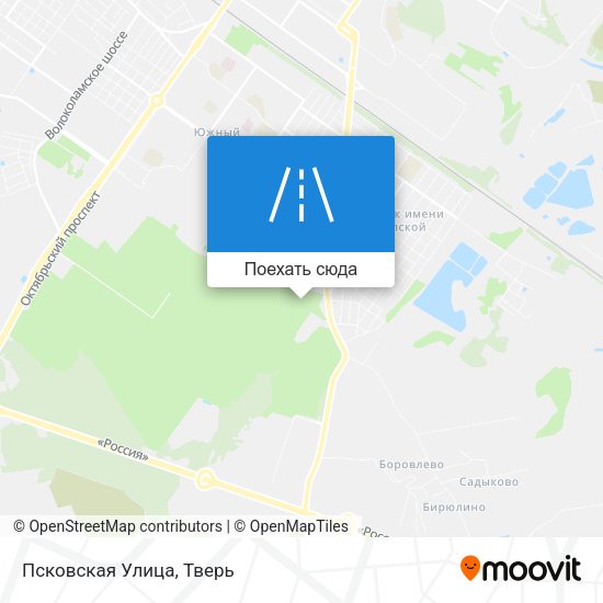 Карта Псковская Улица