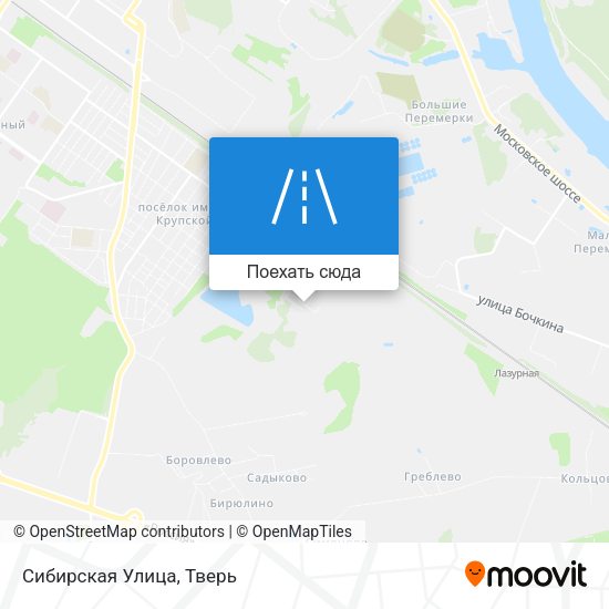 Карта Сибирская Улица