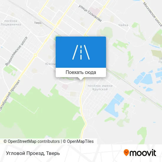 Карта Угловой Проезд