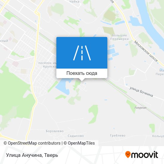 Карта Улица Анучина