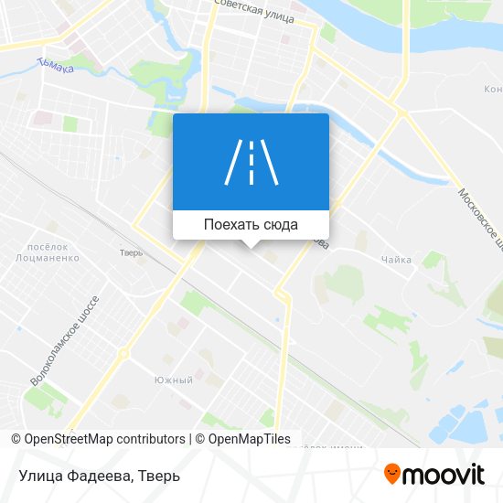 Карта Улица Фадеева