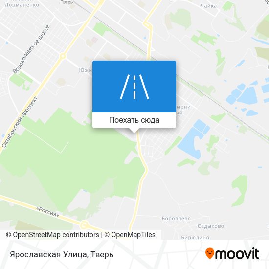 Карта Ярославская Улица