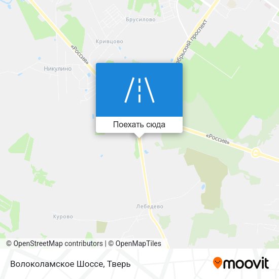 Карта Волоколамское Шоссе