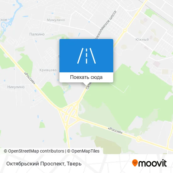 Карта Октябрьский Проспект