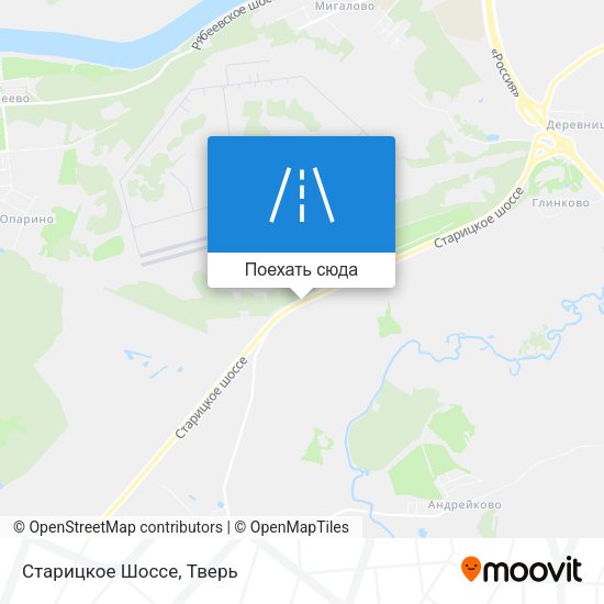 Карта Старицкое Шоссе