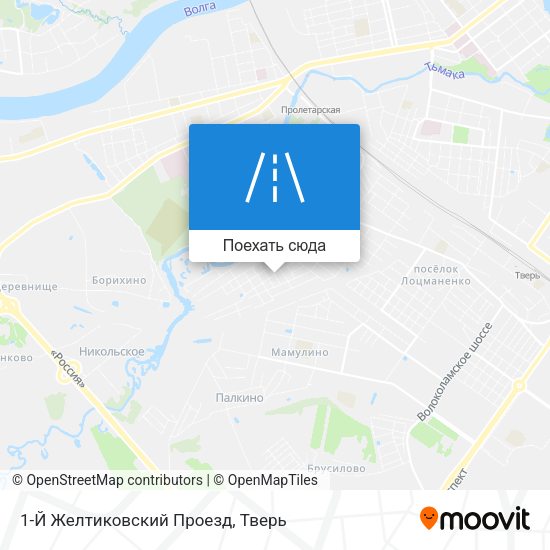 Карта 1-Й Желтиковский Проезд