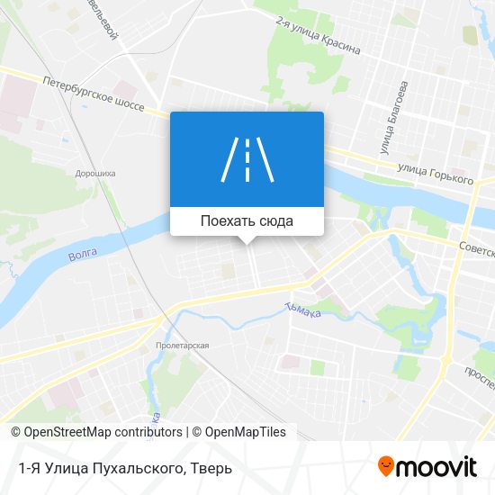 Карта 1-Я Улица Пухальского