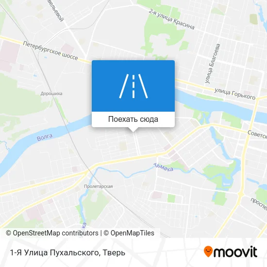 Карта 1-Я Улица Пухальского