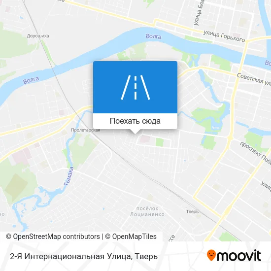 Карта 2-Я Интернациональная Улица