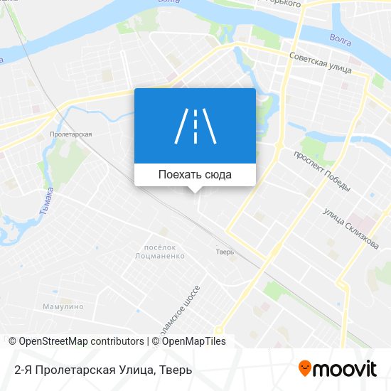 Карта 2-Я Пролетарская Улица