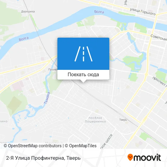 Карта 2-Я Улица Профинтерна