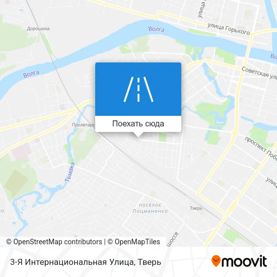 Карта 3-Я Интернациональная Улица