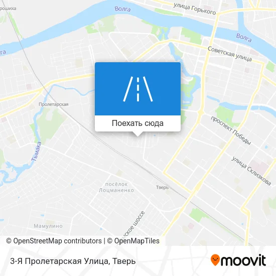 Карта 3-Я Пролетарская Улица