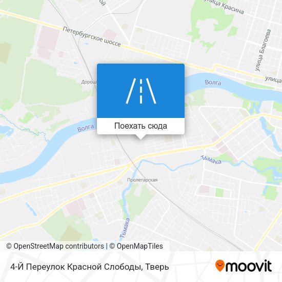 Карта 4-Й Переулок Красной Слободы
