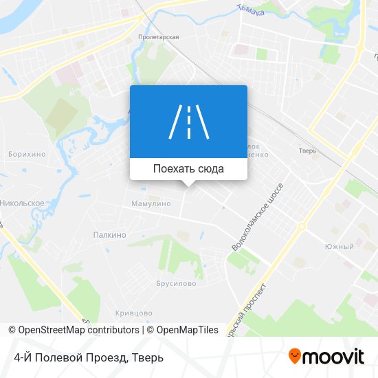 Карта 4-Й Полевой Проезд