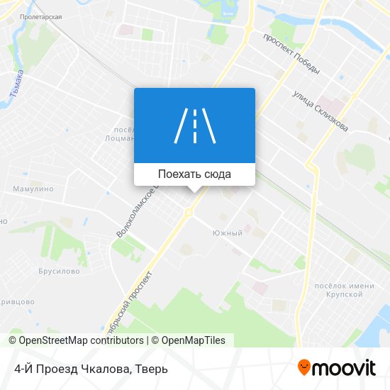 Карта 4-Й Проезд Чкалова