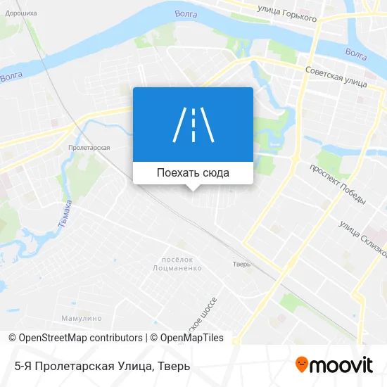 Карта 5-Я Пролетарская Улица
