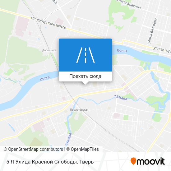 Карта 5-Я Улица Красной Слободы