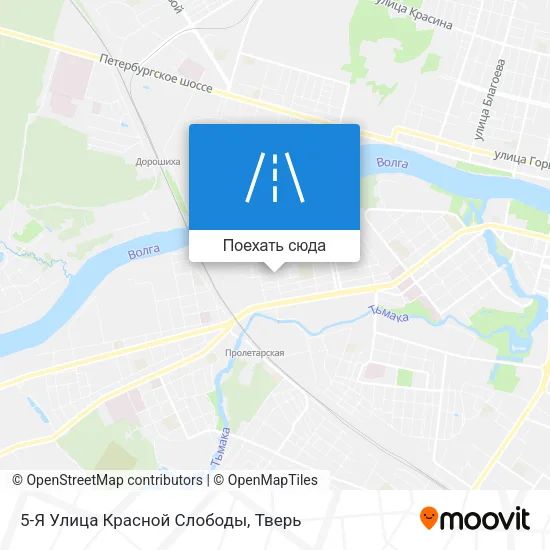 Карта 5-Я Улица Красной Слободы