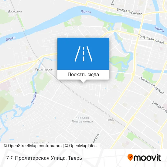 Карта 7-Я Пролетарская Улица