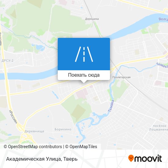 Карта Академическая Улица
