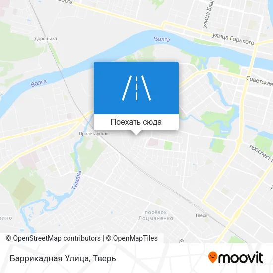 Карта Баррикадная Улица