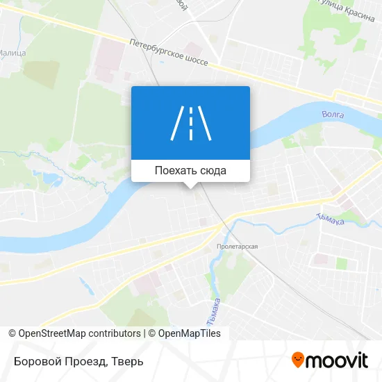 Карта Боровой Проезд