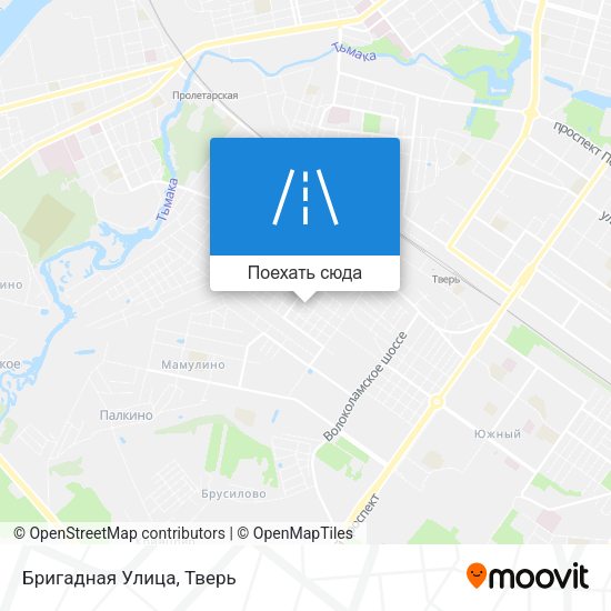 Карта Бригадная Улица