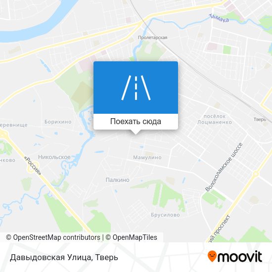 Карта Давыдовская Улица