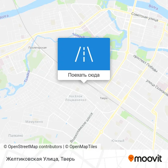 Карта Желтиковская Улица