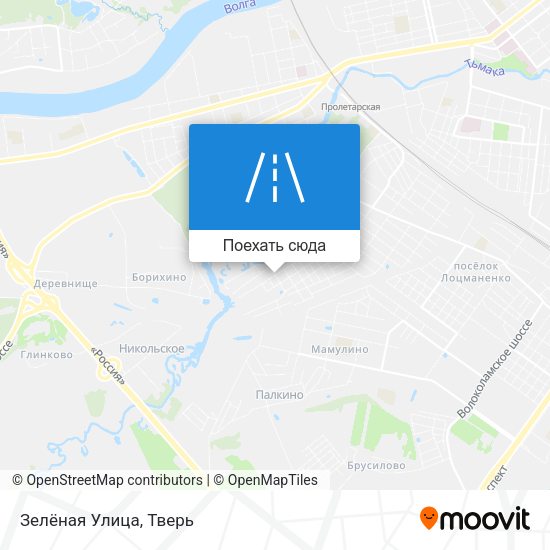 Карта Зелёная Улица