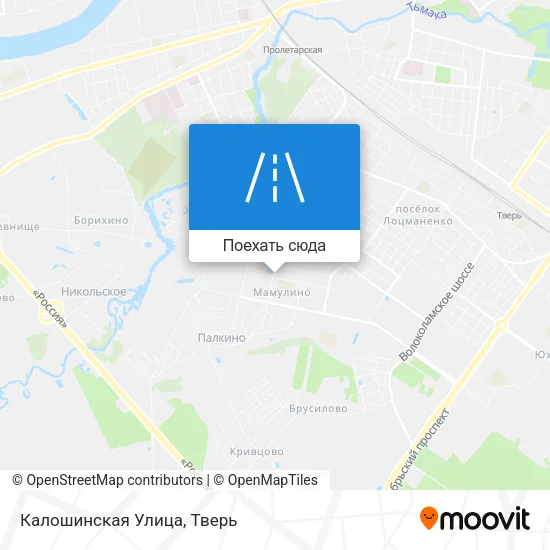 Карта Калошинская Улица