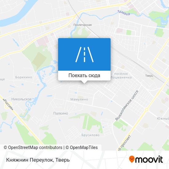 Карта Княжнин Переулок