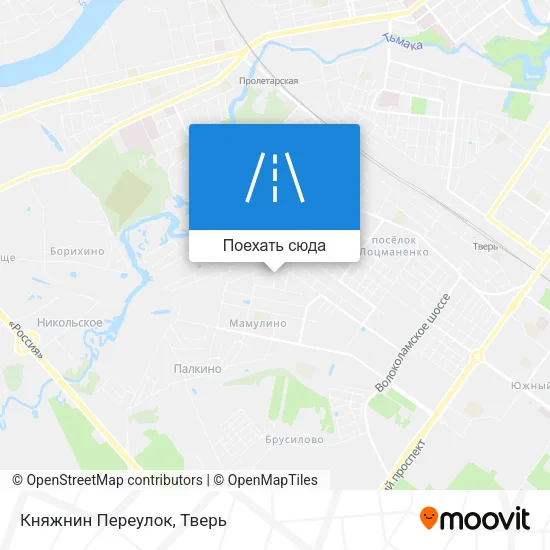 Карта Княжнин Переулок