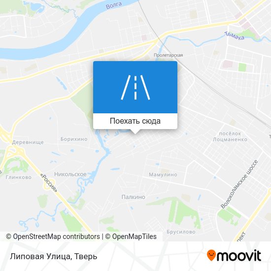 Карта Липовая Улица