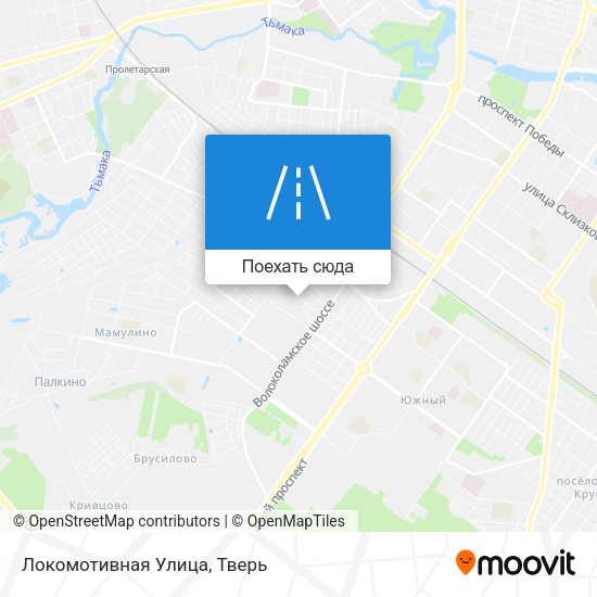 Карта Локомотивная Улица