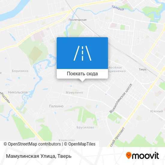 Карта Мамулинская Улица