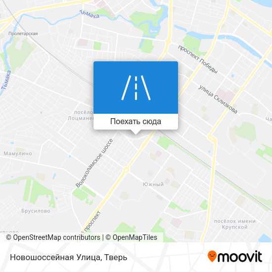 Карта Новошоссейная Улица