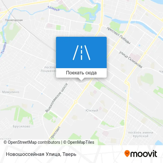 Карта Новошоссейная Улица
