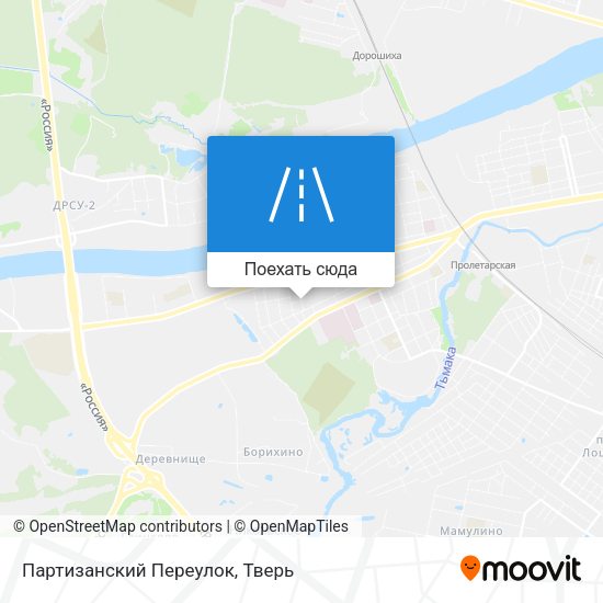 Карта Партизанский Переулок