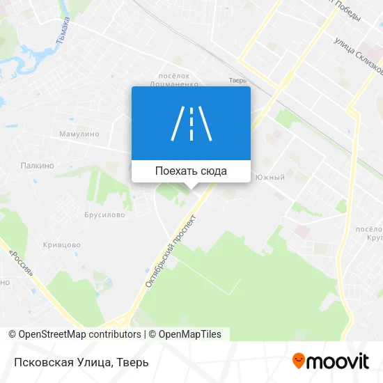 Карта Псковская Улица