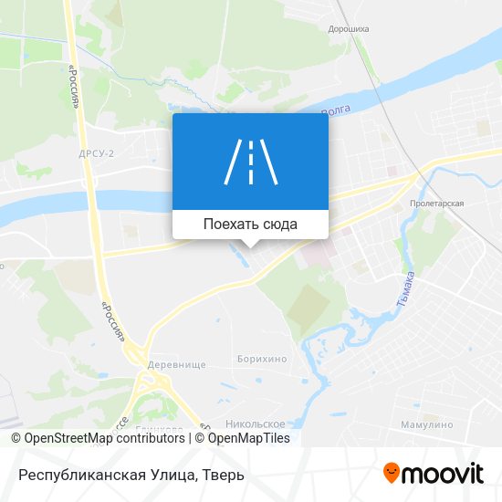 Карта Республиканская Улица