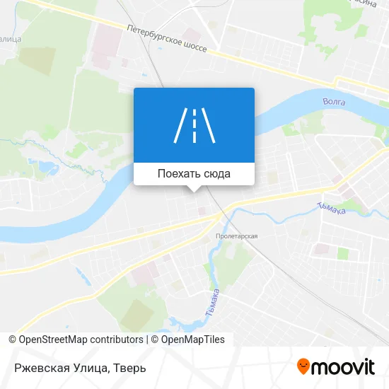 Карта Ржевская Улица