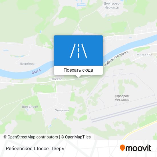 Карта Рябеевское Шоссе