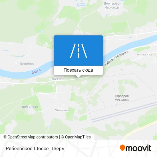 Карта Рябеевское Шоссе