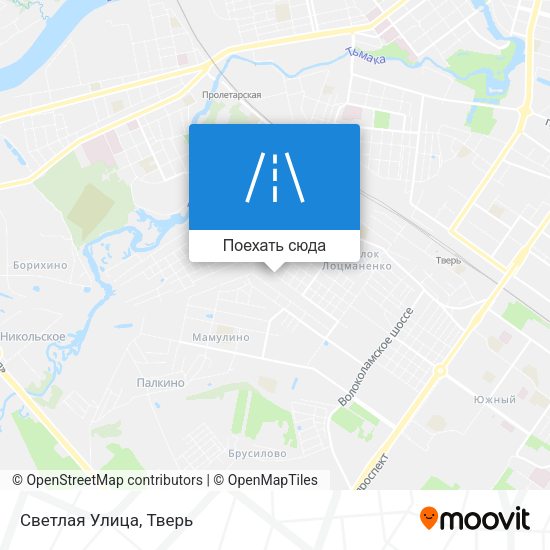 Карта Светлая Улица