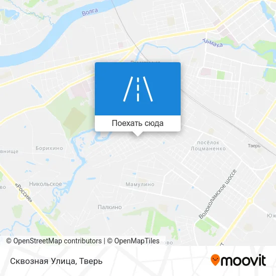 Карта Сквозная Улица